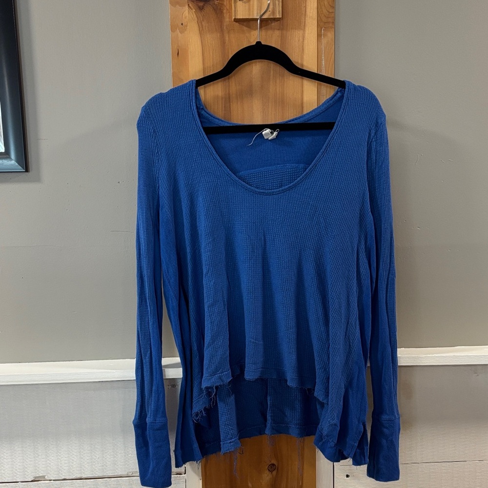 We The Free Royal Blue Long Sleeve Top